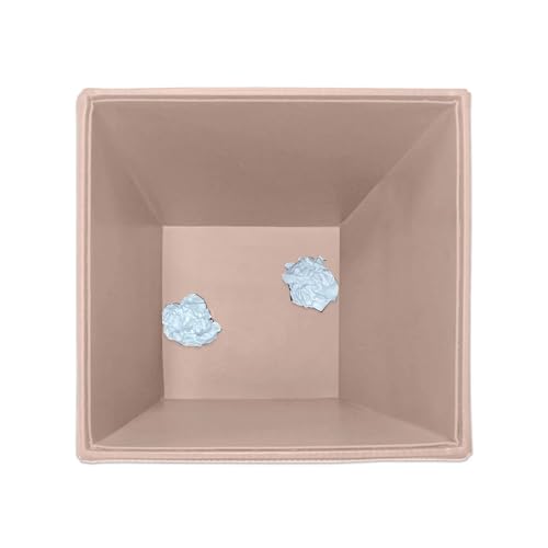 Dacasso Bonded Leather Waste Basket - Luxury Waste Basket (White Latte, 14 QT)