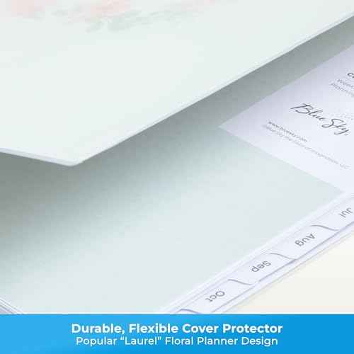 Blue Sky 2026 Weekly and Monthly Planner Calendar, January 2026 - December 2026, 8.5" x 11", Flexible Cover, Laminated Tabs, Durable Twin Wire Binding, Storage Pocket, Laurel