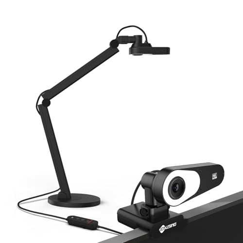JOYUSING 4K Document Camera Webcam with Fast Auto Focus for Video Conferencing and Live Streaming