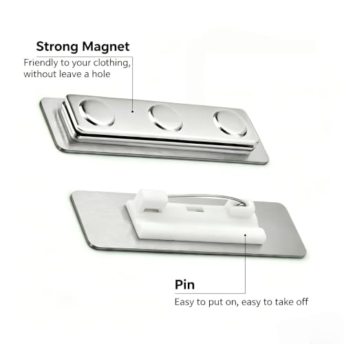 Custom Engraved Name Tag Identification Badge with Logo – Logo & Text