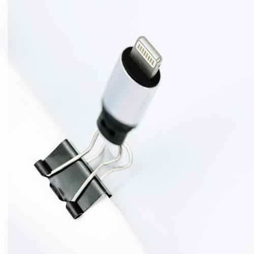 64Pcs Mini Binder Clips, 0.5 inch(13mm), Paper Clamps Micro Size for Office Supplies, Black