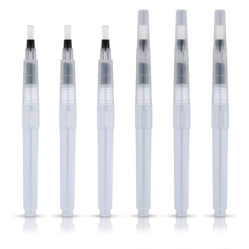 6pcs Envelope Moistener Pen with Nylon Brush for Sealing Letters & Mail