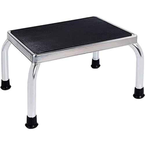 Vaunn Medical Foot Step Stool 350lbs Heavy-Duty Welded Steel Legs, Fully Welded Single Construction Frame, Anti-Skid Rubber Platform