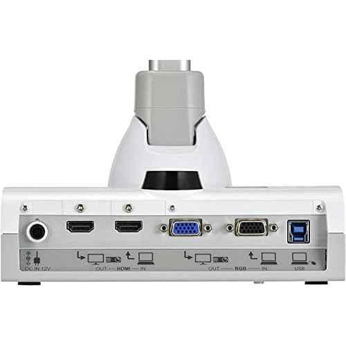 Elmo 1349 Model TT-12ID Interactive Document Camera, 96X Total Optical + Digital Zoom and 3.4MP CMOS Image Sensor, HDMI Input, White (CA-1034099816)