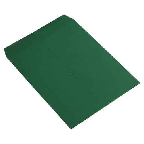 JAM PAPER 10 x 13 Open End Catalog Premium Envelopes - Dark Green - 50/pack