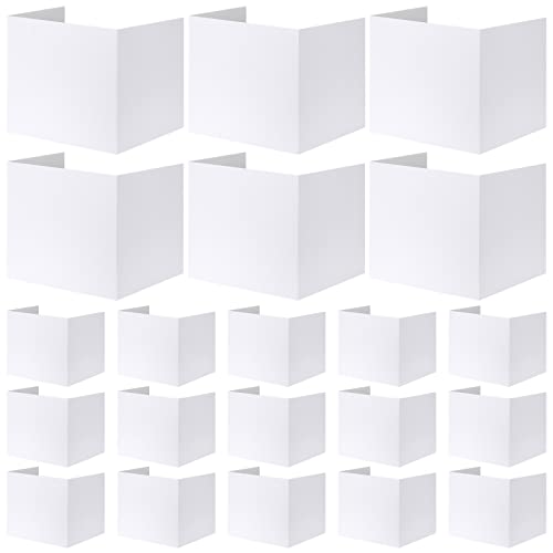 Zhehao 24-Piece White Privacy Desk Folders for Students - Classic Set