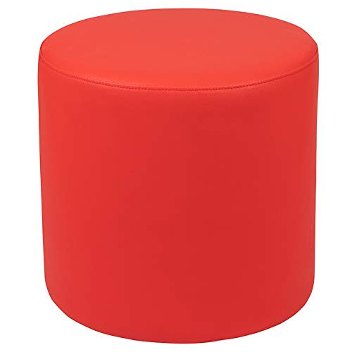 Flash Furniture Nicholas Soft Seating Flexible Circle for Classrooms and Common Spaces - 18" Seat Height (Red)