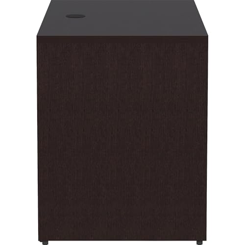 Lorell, LLR18215, Essentials Espresso Laminate Return Shell, 1 Each
