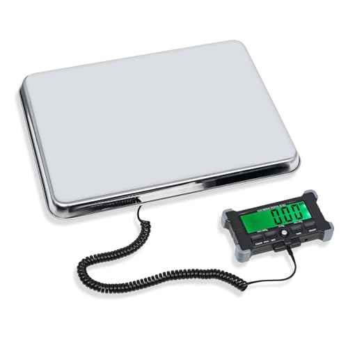 NORJIN Postal Scales 660lbs Shipping Scale, 16"X 12" Large Platform Scale, Heavy Duty Industrial Scale for Package, Battery Not Included