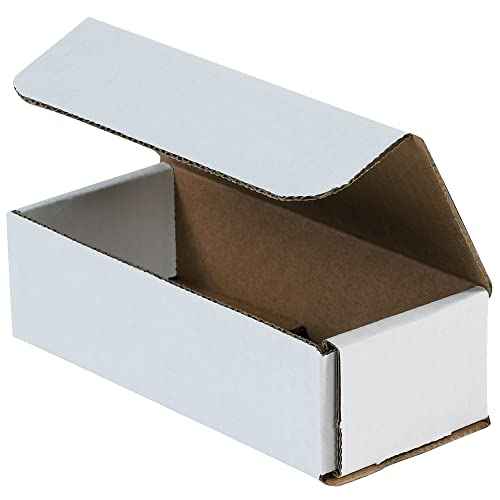 AVIDITI Small Shipping Boxes 7"L x 3"W x 2"H, 50-Pack | Cardboard Box Crush-Proof Carton for Mailing, Storing, Package, Gifts, Crafts, Business or Home, White 7x3x2 732