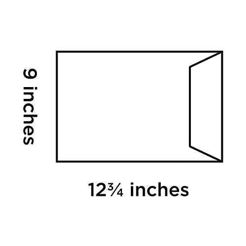 Blake Purely Packaging, Paperboard Rigid Back Mailer For Photos & Certificates, 9 x 12 3/4 Inches, Brown Manila Kraft Envelopes, Peel & Seal (13935-76) - Pack of 125