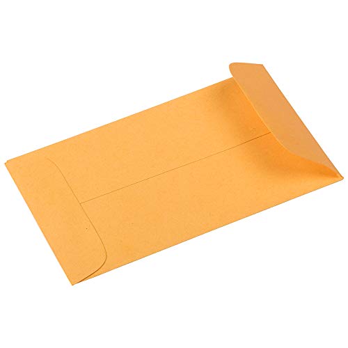 JAM Paper #3 Coin Business Envelopes - Brown Kraft Manila, 2.5 x 4.25 inches, 50 Pack