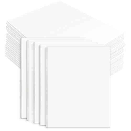 Golden State Art, White Foam Boards 25 Pack 8.5x11 Foam Core Board, 1/8" Thick Acid Free Foam Poster Board for Modeling, Billboard, Projects, Paintings and Display