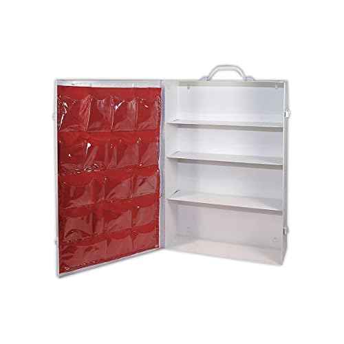 Medique MP701MTM General Purpose 4-Shelf Empty First Aid Cabinet, Standard, White
