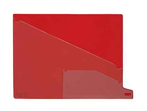 Pendaflex 13561 End Tab Vinyl Outguides, Bottom Tab Printed Out, 2 Pockets, Letter, Red, 25/Bx