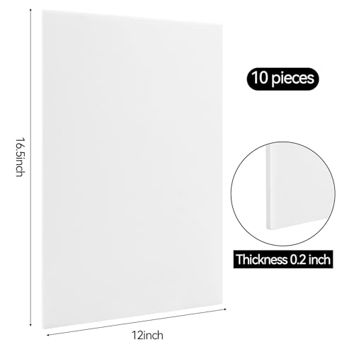 Philbinden A3 Foam Boards 12x16.5 Inch Pack of 10 White Foam Core Backing Boards for Art, Mounting & Signage