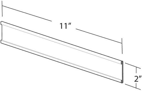 Azar Displays 199609 11-Inch Width by 2-Inch Height Adhesive Back Nameplate, 10-Pack