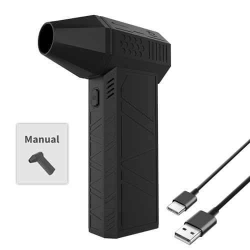 Maxmartt X3 Mini 130000 RPM Cordless Super Jet Dry Blower, 3 Modes Adjustment Mini Fan Air Blower with Overheating Protection, Portable Handheld Powerful Fan for Cleaning, Car