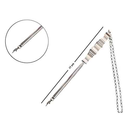 SUPER STAM Torah Book Pointer Yad Hand Pointer Silver Finish in Metal Gift Box Great bar bat Mitzvah Gift 17 cm with a 20cm Bead Charm