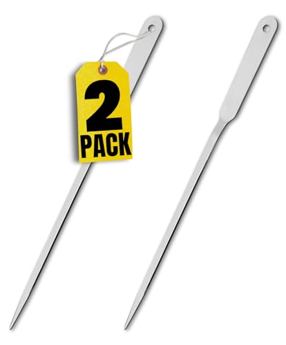 1InTheOffice Chrome-Plated Letter Opener 2 Pack - 9" Envelope Slitter with Comfort Grip