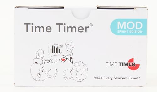 Time Timer MOD Sprint Edition — 60 Minute Visual Timer — For Kids Classroom Learning, Homeschool Tool, Teachers Desk Clock and Office Meetings (Sky Blue)
