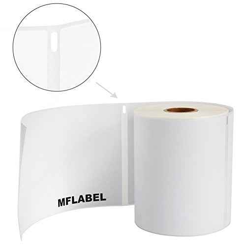 MFLABEL¢ç 6 Rolls Dymo 1744907 Compatible Labels for 4XL | 4"x6" Thermal Shipping Labels (220/Roll) + 24 Free Fragile Stickers | No Ink/Toner Needed! Compatible with Zebra Printers