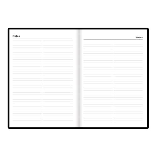 Letts of London¢ç 2026 Standard Daily Planner, 12 Months, January to December, Day-Per-Page, A5 Size, 8.25" x 5.875", Perfect Binding, Leather-Look Cover, English, Black (C10XBK-26)