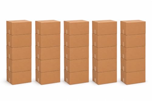 12x9x4 Inch Medium Shipping Boxes 25-Pack - Corrugated Cardboard for Moving & Mailing