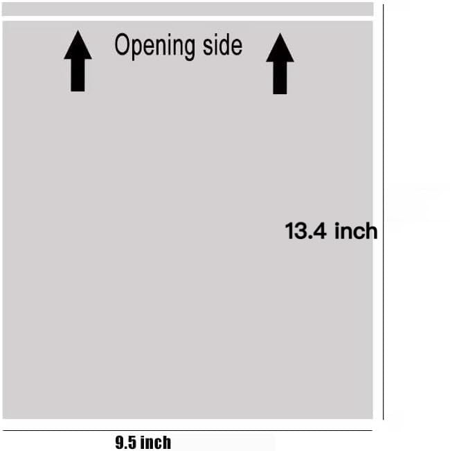 500PCS Clear Self-Adhesive Packing Slip Envelopes for Shipping & Invoices 9.5x12"