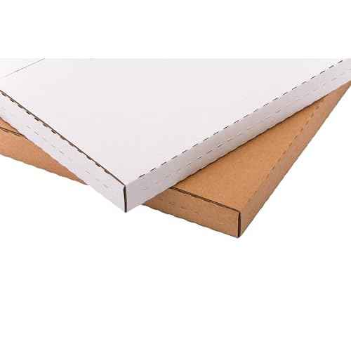 LP Mailers 12.8"L x 12.8"W x 1"H Vinyl Record Shipping Boxes with Fragile Stickers, Kraft Corrugated Album Mailing Box for Packing, Moving, Storage, 15 Pack