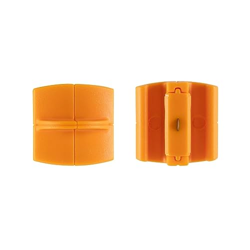Fiskars TripleTrack Trimmer Replacement Blades - 2 Pack - High Profile Style I Blades for Cutting and Scoring - Arts and Crafts - Orange