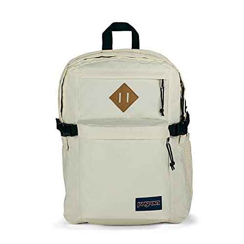 JanSport Main Campus Backpack - Travel or Work backpack w 15-Inch Laptop Sleeve and Dual Water Bottle Pockets, Coconut