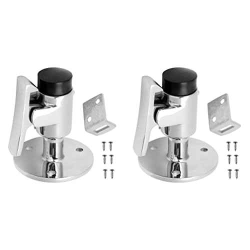 2 Sets Stainless Steel 316 Boat Door Stop Stopper Catch Door Holder Floor Knob Yacht RV Motorhome Camper Spring Latch Marine Hardware W/Fastener (2Sets)