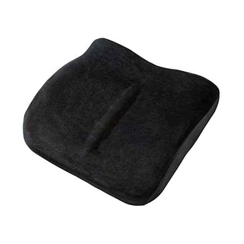 ObusForme Sit-Back Cushion ? Seat Cushion and Posture Support, Contoured Ergonomic Design for Soothing Relief, Memory Foam Lumbar Support Pillow for Office Chairs and More