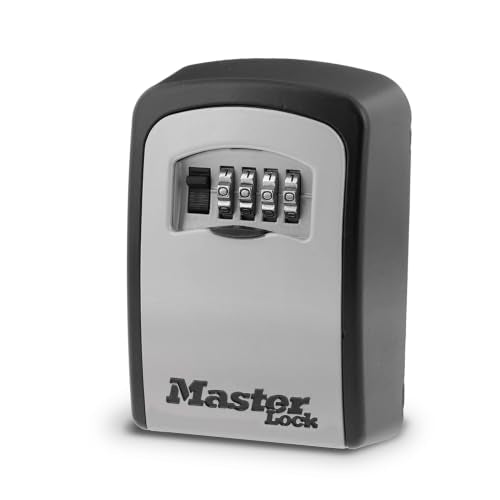 Master Lock 5-Key Combination Safe with Standard Dial - Black/Silver, 4.75 x 3.25 x 1.5 inches