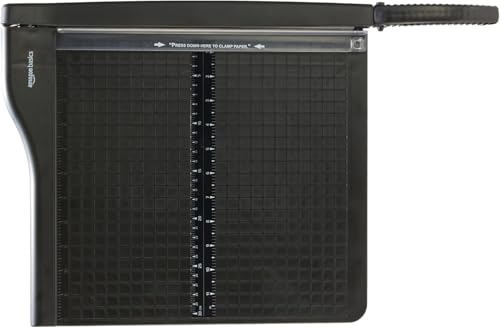Amazon Basics 12-Inch Heavy-Duty Guillotine Paper Cutter with Safety Lock