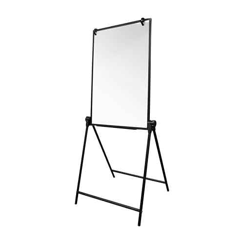 Flipside Products 24" x 36" Double-Sided Magnetic Dry Erase Swivel Adjustable Easel, Liftable, Whiteboard, Marquee, Store Sign, Sale Display, Flipchart Hooks, Marker Tray, Black Frame