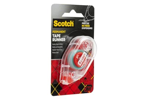 Scotch 6061 3-Pack Double-Sided Tape Runner, Permanent, Acid-Free, Photo-Safe 0.27 in x 26 ft per Roller