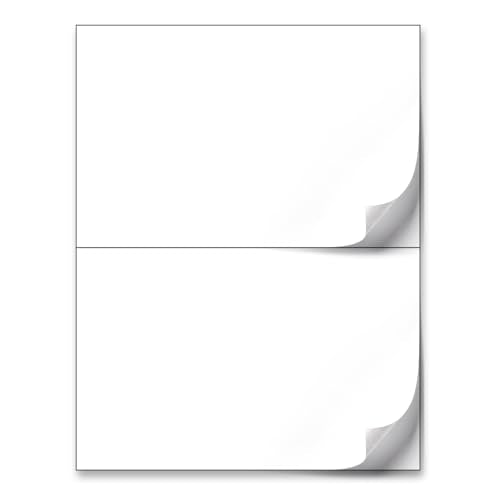 NextDayLabels - 500 White 5-1/2" x 8-1/2" Laser/Ink Jet Labels, Strong Adhesive, USPS, FedEx, UPS Shipping Labels