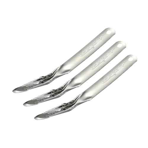 Bostitch Office Premium Staple Remover Tool, No Tear Push-Style Staple Puller, All-Metal, Chrome, Pack of 3