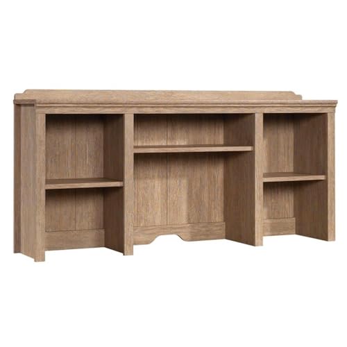 Sauder Rollingwood 54" Hutch in Brushed Oak for Credenza or Writing Desk