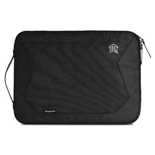 STM Myth Fleece-Lined Laptop Sleeve with Removable Strap for 15" Laptop - Black (stm-114-184P-05)
