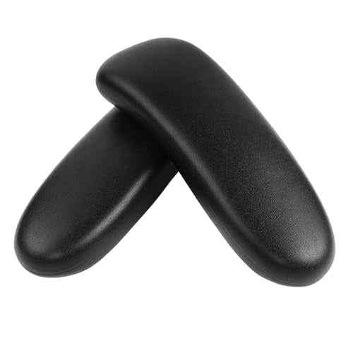 MingYi.office Vinyl Arm Pads Caps for Remastered Aeron Chair Graphite Black, Can not fit Classic Aeron.