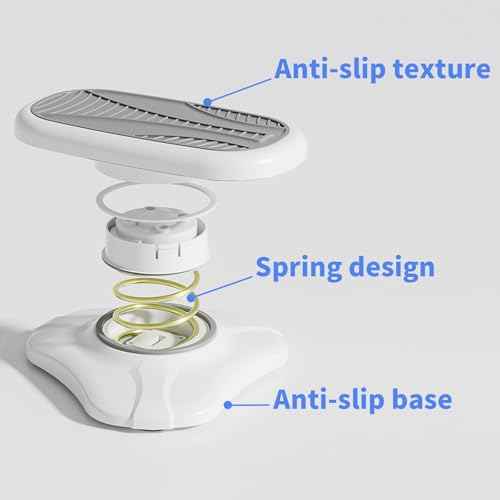 Foot Rest for Under Desk at Work £¬Ergonomic Foot Stool Under Office Desk - Rocking for Fidgeters£¬Effectively Relaxes The Leg Muscles£¬2 Pieces Grey