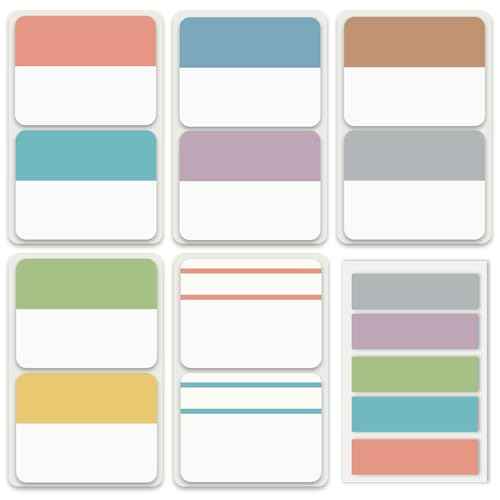 ELII 300 Pcs Tabs 2 Inch Sticky Index Tabs, Writable and Repositionable Book Tabs Page Tabs Colored Page Markers, Tabs for Books, Notebook Tabs, Tabs for Annotating Books (Pastel)