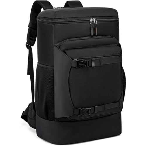 Asenlin Travel Backpack for Women Men,40L Extra Large Hiking Backpack 17 Inch Carry on Backpack Water Resistant for Casual Daypack Gym Backpack-Black