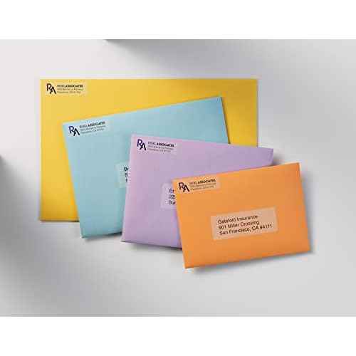 Avery Matte Clear Return Address Labels, Sure Feed Technology, Laser, 1/2" x 1-3/4",800 Labels,5 Packs (15667)