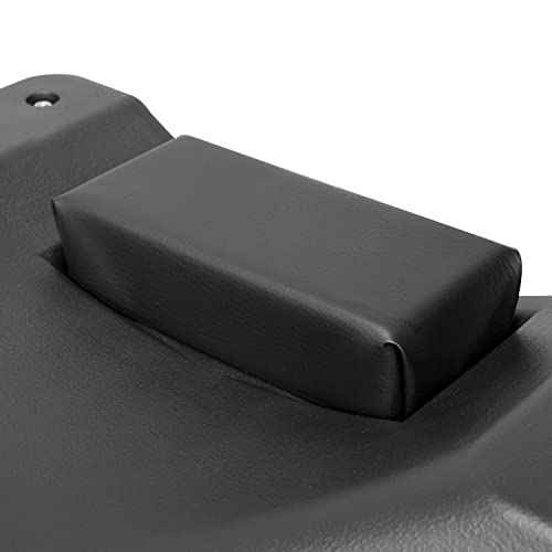 BIG RED ATRP6240BR Blow Molded Plastic Rolling Garage/Shop Creeper: 40" Mechanic Cart with Padded Headrest and 6 Casters, 280 LBS, Black