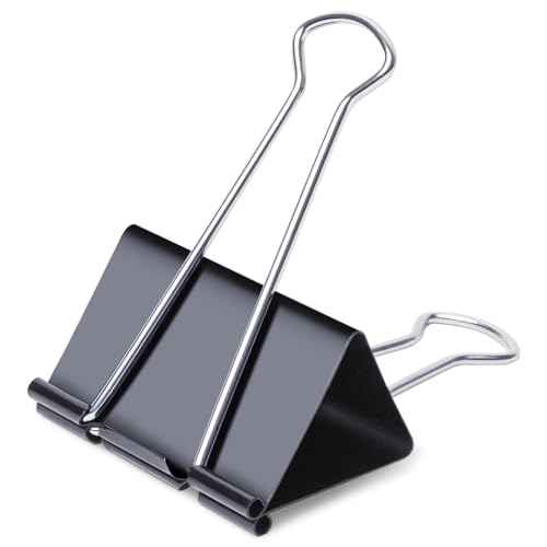 Ufmarine Jumbo Binder Clips 3 inch (6 Pcs), Extra Large Binder Clips Giant for Office Supplies