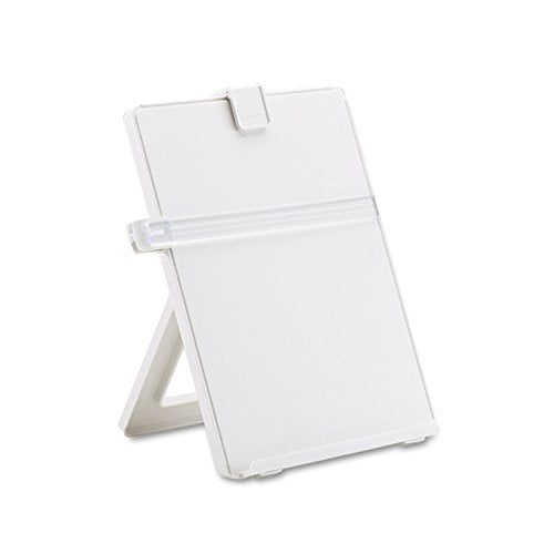 Fellowes Non-Magnetic Desktop Copyholder - Plastic, 125 Sheet Capacity, Platinum